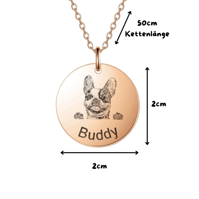 "Herzensgefährte" Personalisierbare Halskette
